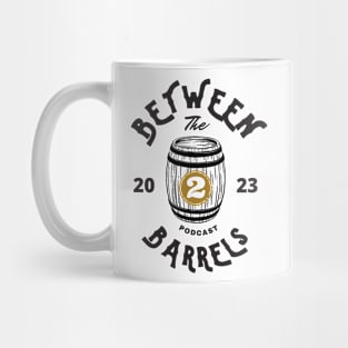 Between 2 Barrels Podcast Logo (Black) Mug